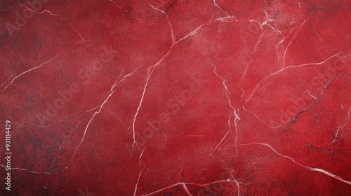 Aged red paper texture with a marbled vintage design, ideal for festive, elegant backgrounds.