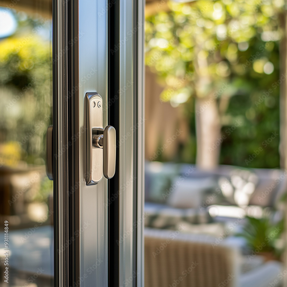 Patio Door Sliding Latch Close-Up: Enhancing Home Security Patio Door Sliding Latch Close-Up: Enhancing Home Security