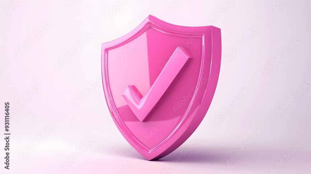 cartoon 3d Icon safety shield check mark perspective . pink symbol security safety icon. Checkmark in minimalistic style. 3d vector illustration. white background
cartoon 3d Icon safety shield check mark perspective . pink symbol security safety icon. Checkmark in minimalistic style. 3d vector illustration. white background