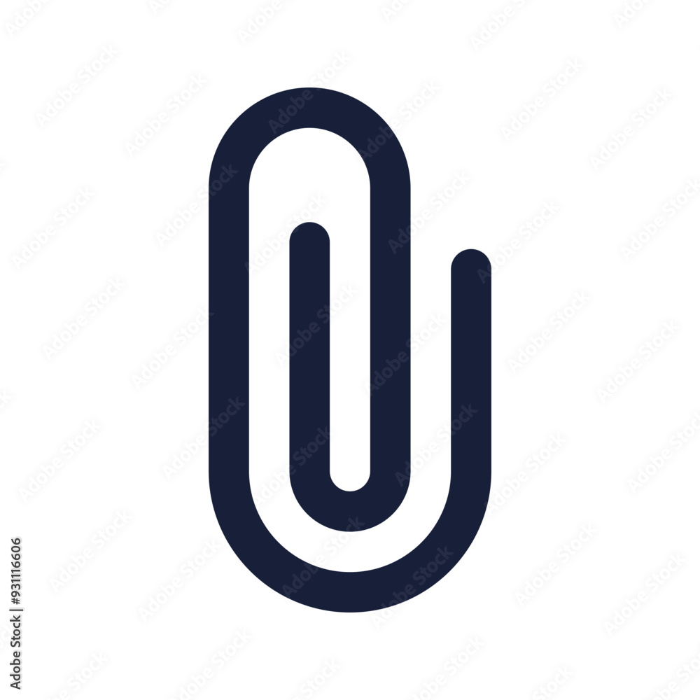 paper clip flat line icon paper clip flat line icon