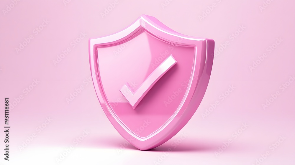 cartoon 3d Icon safety shield check mark perspective . pink symbol security safety icon. Checkmark in minimalistic style. 3d vector illustration. white background
cartoon 3d Icon safety shield check mark perspective . pink symbol security safety icon. Checkmark in minimalistic style. 3d vector illustration. white background
