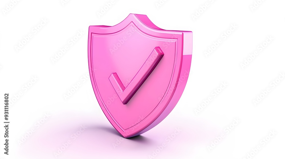 cartoon 3d Icon safety shield check mark perspective . pink symbol security safety icon. Checkmark in minimalistic style. 3d vector illustration. white background
cartoon 3d Icon safety shield check mark perspective . pink symbol security safety icon. Checkmark in minimalistic style. 3d vector illustration. white background