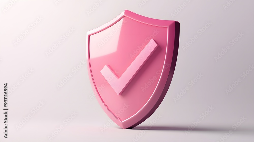 cartoon 3d Icon safety shield check mark perspective . pink symbol security safety icon. Checkmark in minimalistic style. 3d vector illustration. white background
cartoon 3d Icon safety shield check mark perspective . pink symbol security safety icon. Checkmark in minimalistic style. 3d vector illustration. white background
