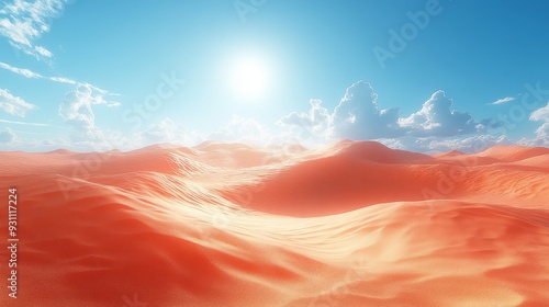 Produce a dramatic sunsoaked desert landscape with  684 sky, sunset, sun, sunrise, cloud, clouds, nature, orange, red, evening, blue, cloudscape, light, landscape, dusk, sunlight, abstract, bright, ye photo