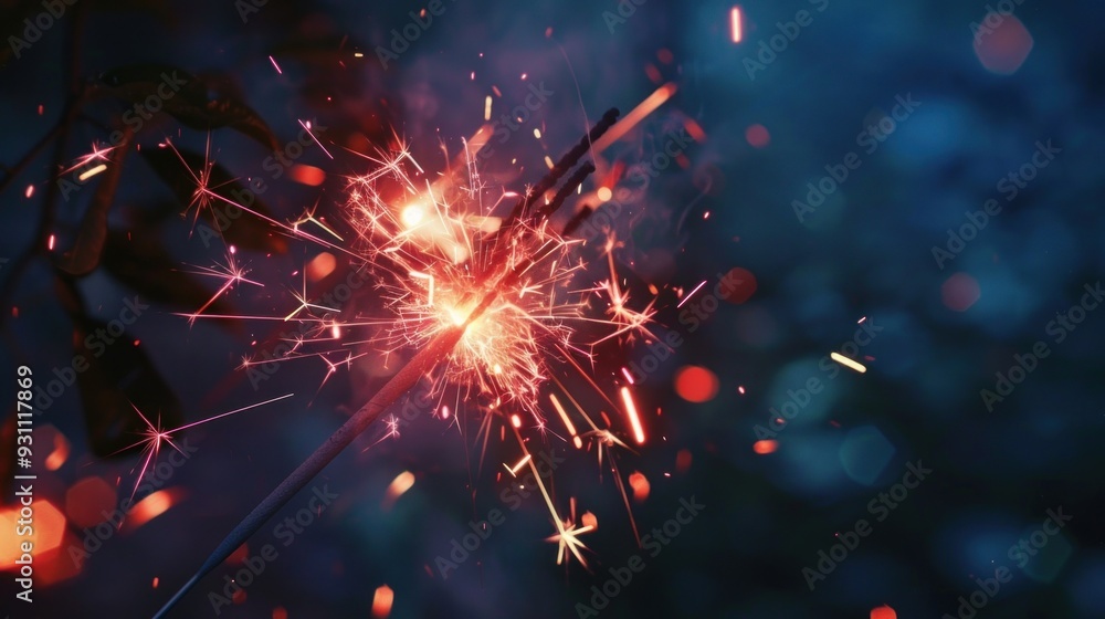 Fototapeta premium Sparkler Close Up
