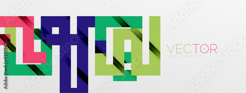 Color bend lines with shadow texture effect. Vector Illustration For Wallpaper, Banner, Background, Card, Book Illustration, landing page