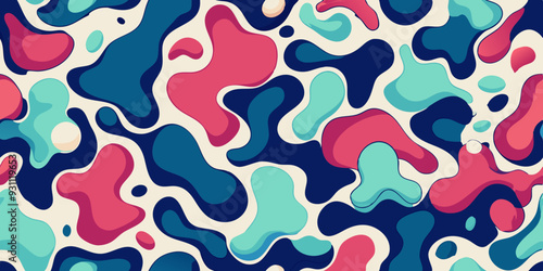 seamless pattern with colorful stripes