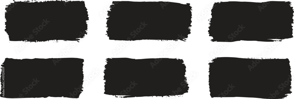 Set of grunge square template backgrounds. Dirty grunge design frames. Chalk drawn square boxes. Vector illustration isolated on white background. Set of grunge square template backgrounds. Dirty grunge design frames. Chalk drawn square boxes. Vector illustration isolated on white background.