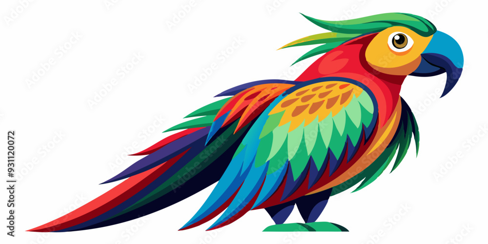 Obraz premium macaw parrot isolated on white