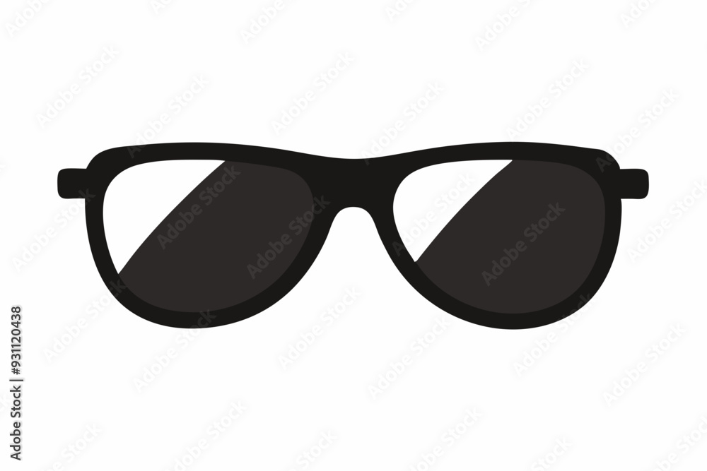 Sunglasses icon, sunglasses vector silhouette Sunglasses icon, sunglasses vector silhouette