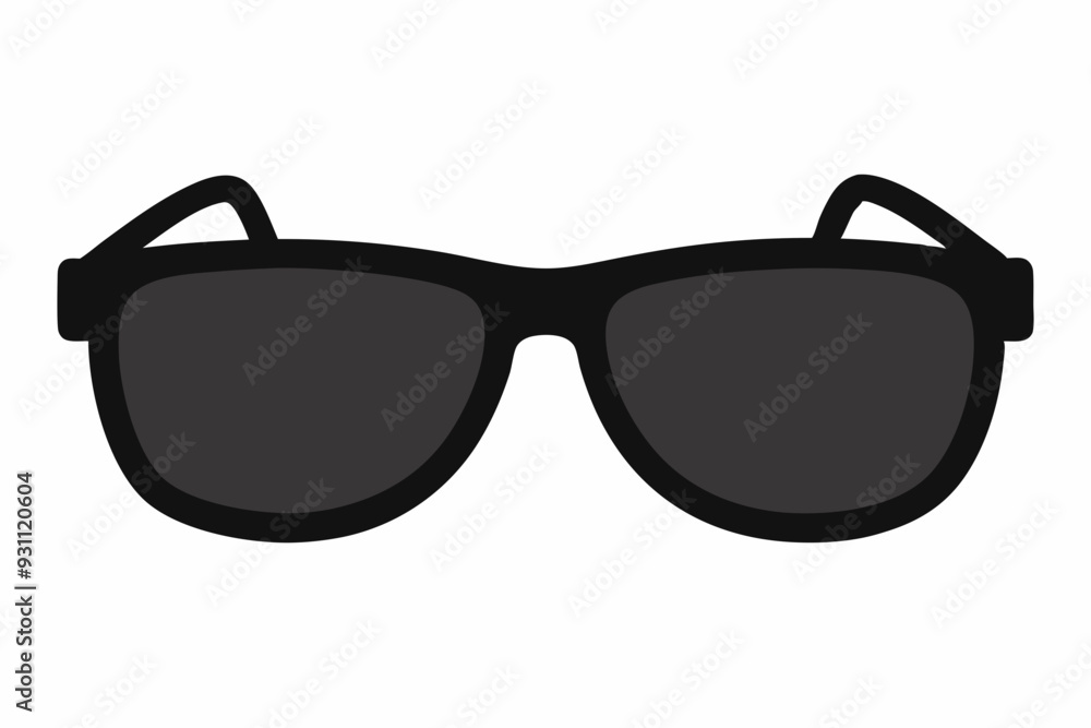 Sunglasses icon, sunglasses vector silhouette