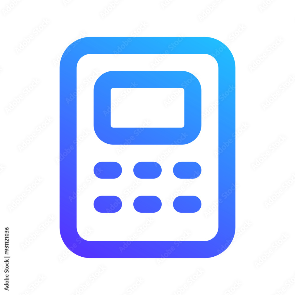 calculator gradient icon calculator gradient icon