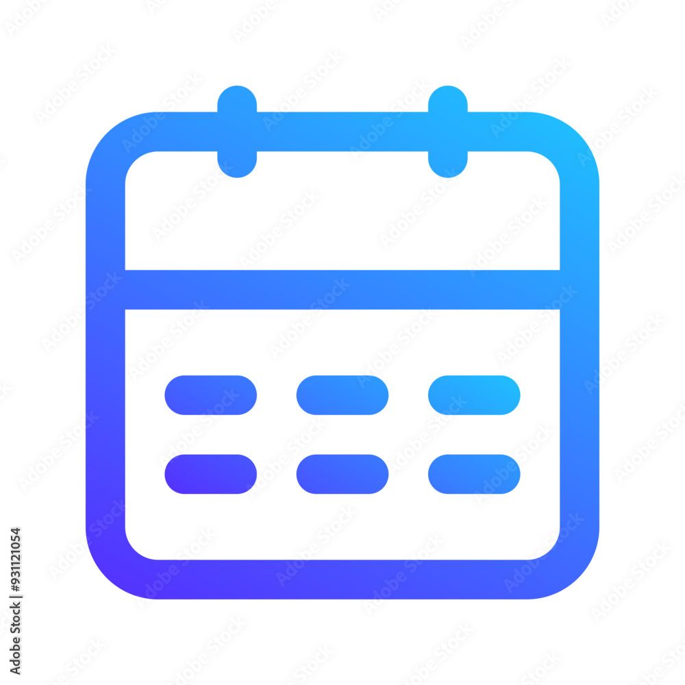 calendar gradient icon calendar gradient icon