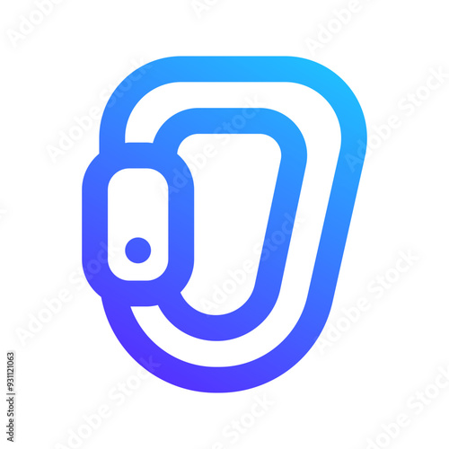 carabiner gradient icon