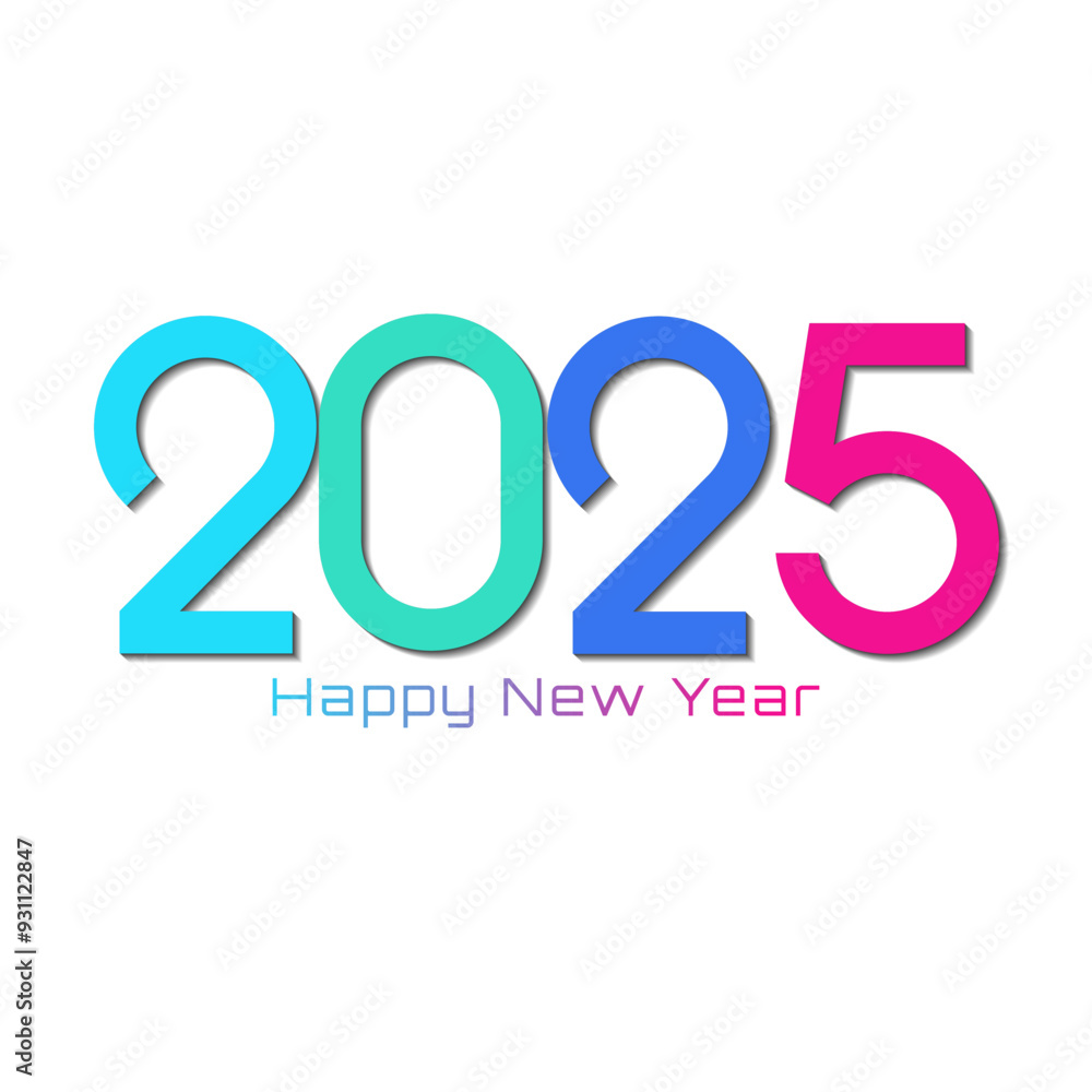 2025 number design for happy new year 2025, colorful design of 2025 2025 number design for happy new year 2025, colorful design of 2025
