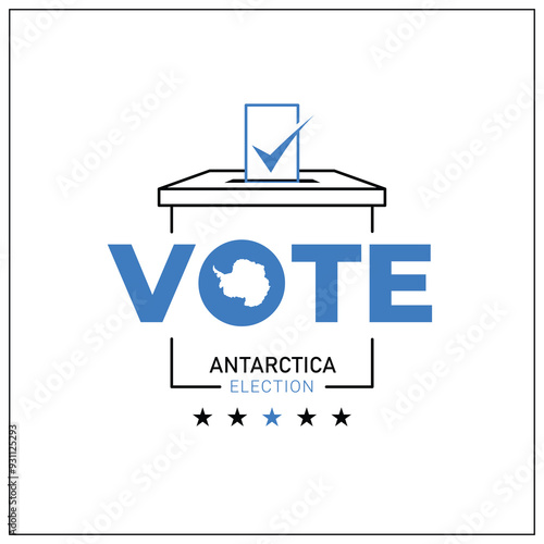 Antarctica voting, Antarctica citizen participation in voting, going to vote, voting, hand leaving vote, positive vote, negative vote, hand leaving paper in ballot box, elections, election of ruler.