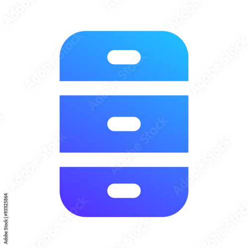 filling cabinet gradient fill icon