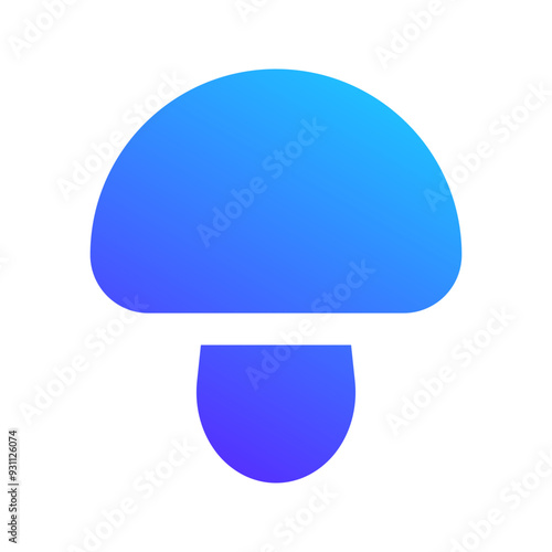 mushroom gradient fill icon