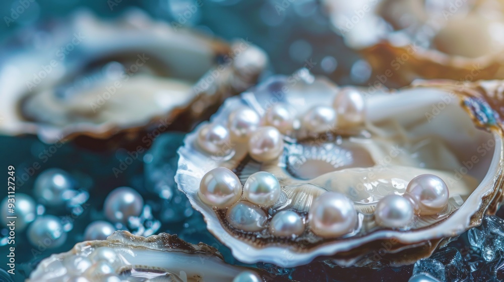 Pearls in Oyster Shell Pearls in Oyster Shell