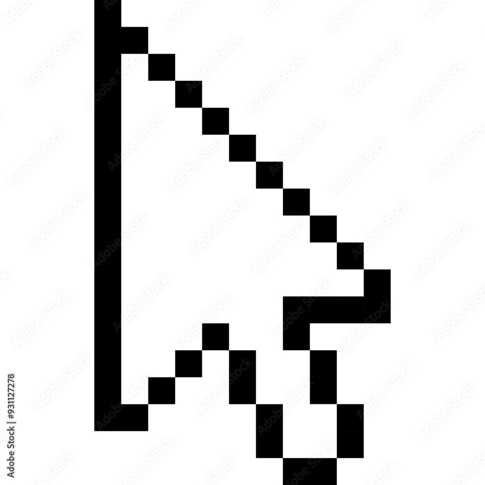 Arrow Cursor in Pixel Design Icon Arrow Cursor in Pixel Design Icon