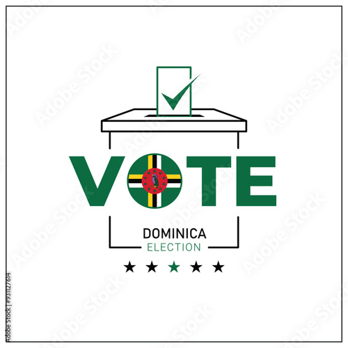 Dominica voting, Dominica citizen participation in voting, going to vote, voting, hand leaving vote, positive vote, negative vote, hand leaving paper in ballot box, elections, election of ruler.