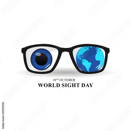 Vector illustration of World Sight Day social media feed template