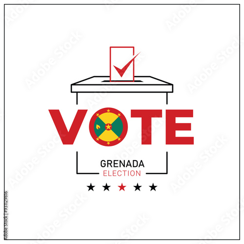 Grenada voting, Grenada citizen participation in voting, going to vote, voting, hand leaving vote, positive vote, negative vote, hand leaving paper in ballot box, elections, election of ruler.