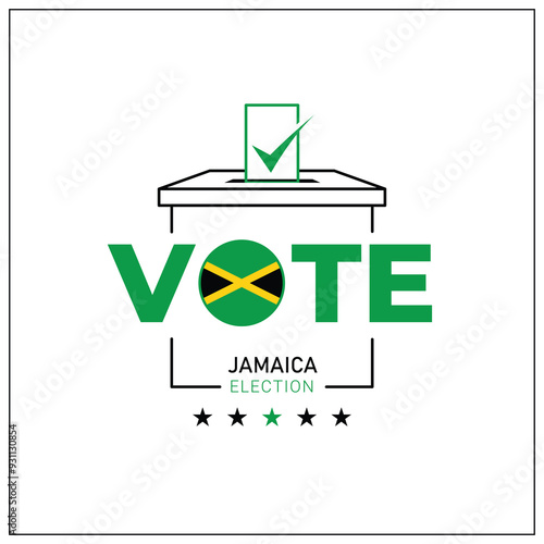 Jamaica voting, Jamaica citizen participation in voting, going to vote, voting, hand leaving vote, positive vote, negative vote, hand leaving paper in ballot box, elections, election of ruler.