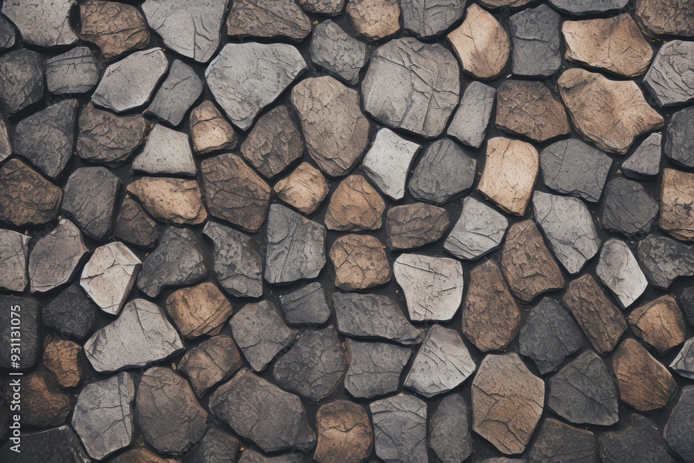 Processed collage of pavement cobble stones surface texture. Background for banner, backdrop Processed collage of pavement cobble stones surface texture. Background for banner, backdrop