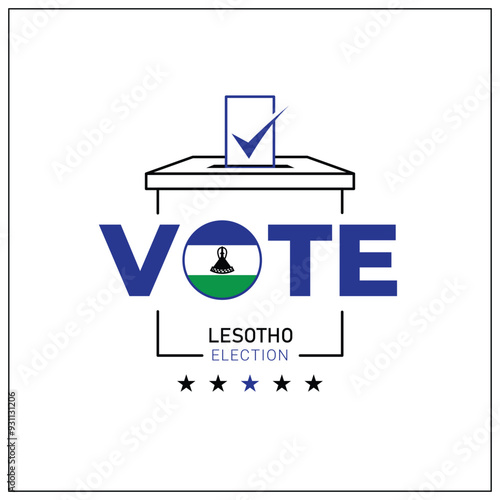 Lesotho voting, Lesotho citizen participation in voting, going to vote, voting, hand leaving vote, positive vote, negative vote, hand leaving paper in ballot box, elections, election of ruler.