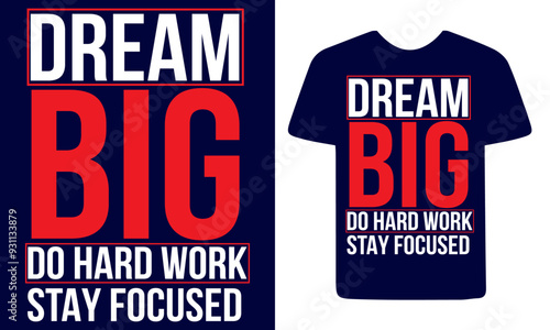 dream text t shirt design