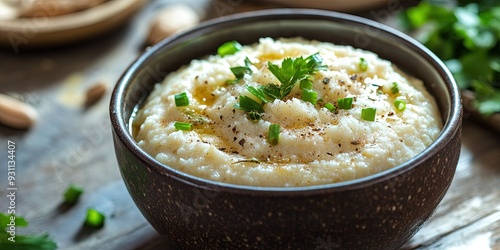 bowl of grits  photo