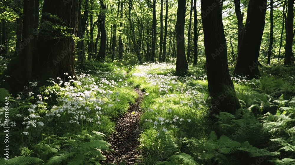 Sunlit Forest Path Sunlit Forest Path