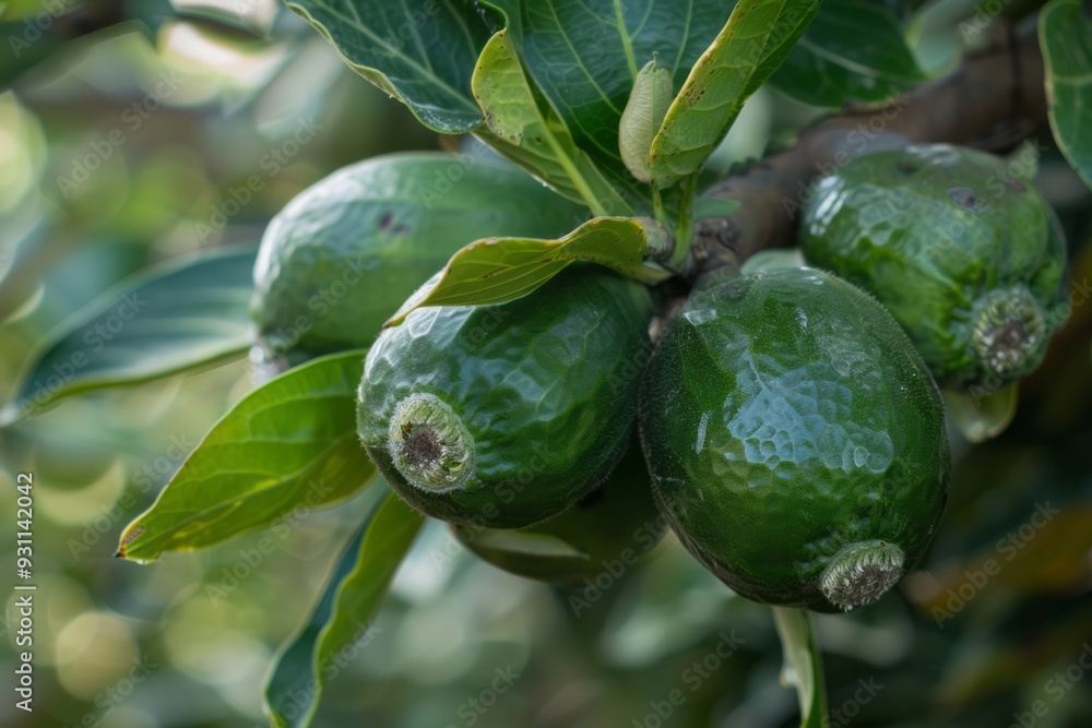 Feijoa fruits on a branch in the garden, illuminated by the sun, agribusiness business concept,organic healthy food and non-GMO fruits with copy space
Feijoa fruits on a branch in the garden, illuminated by the sun, agribusiness business concept,organic healthy food and non-GMO fruits with copy space