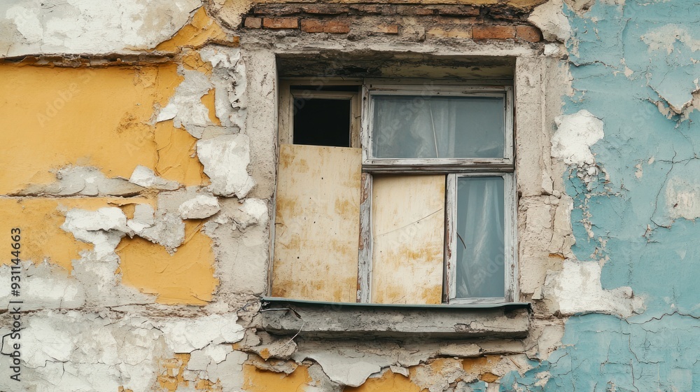 Window in a Rundown Building Window in a Rundown Building