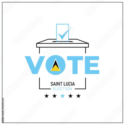 Saint Lucia voting, Saint Lucia participation in voting, going to vote, voting, hand leaving vote, positive vote, negative vote, hand leaving paper in ballot box, elections, election of ruler.