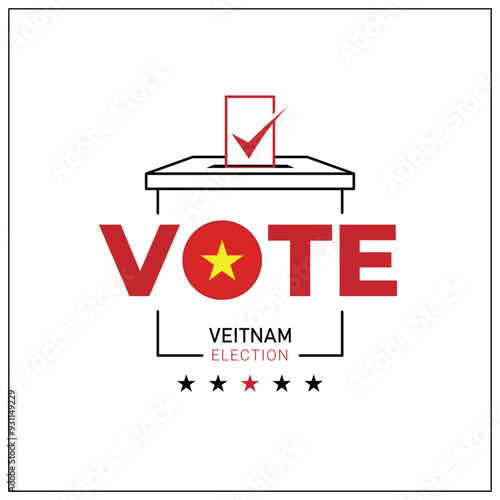 Vietnam voting, Vietnam citizen participation in voting, going to vote, voting, hand leaving vote, positive vote, negative vote, hand leaving paper in ballot box, elections, election of ruler.