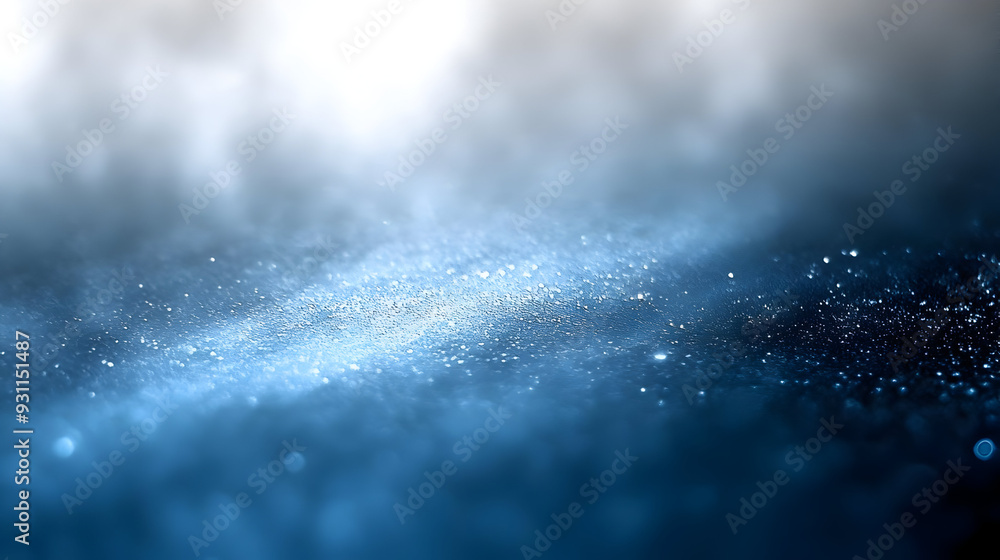 A serene blue abstract background with sparkling effects. A serene blue abstract background with sparkling effects.