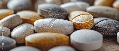Close Up of Assorted Pills