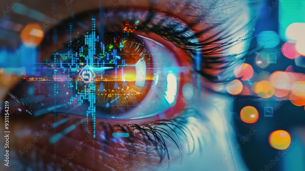 Digital Eye, Cityscape Reflection Digital Eye, Cityscape Reflection