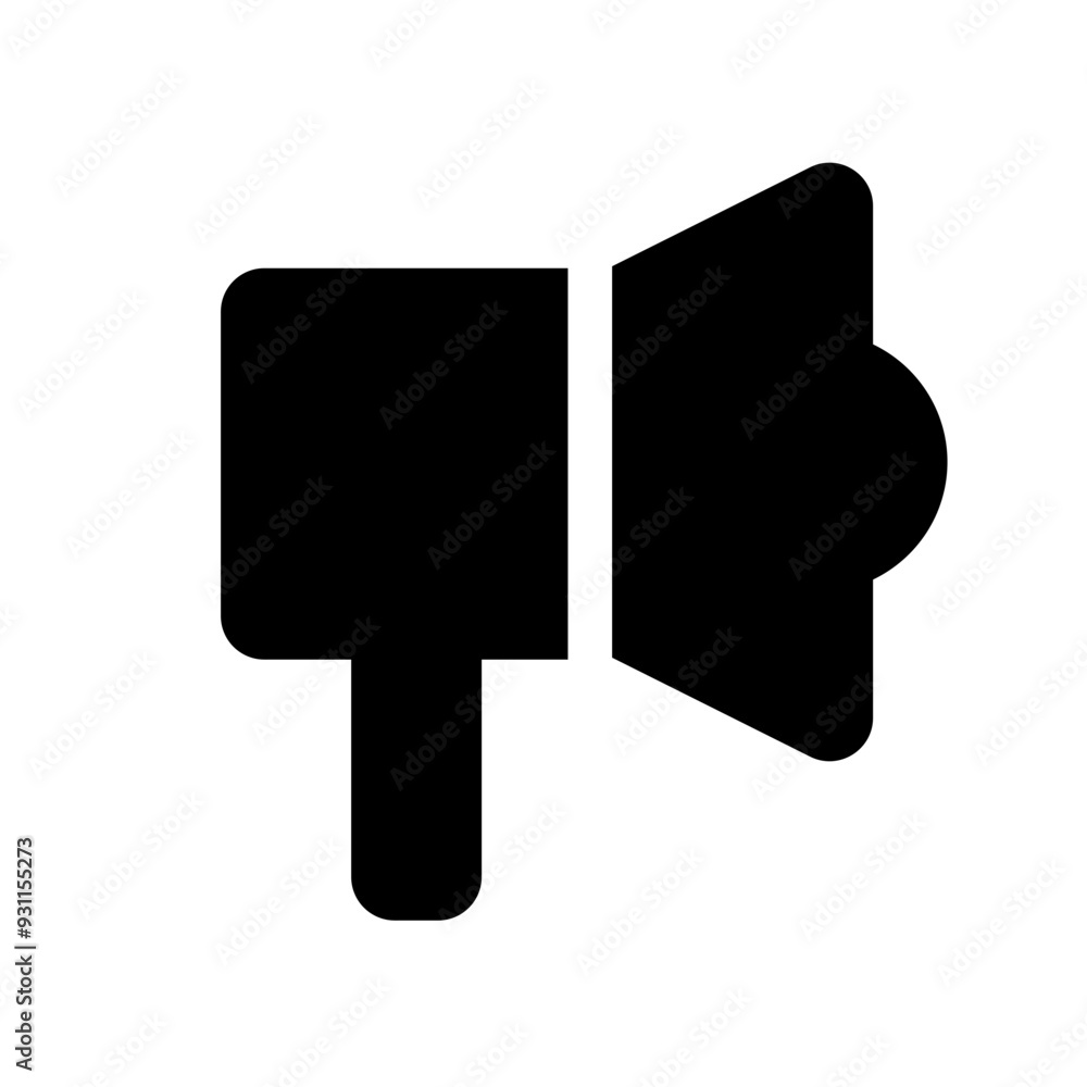 Sound notification icon with speaker flat icon Sound notification icon with speaker flat icon