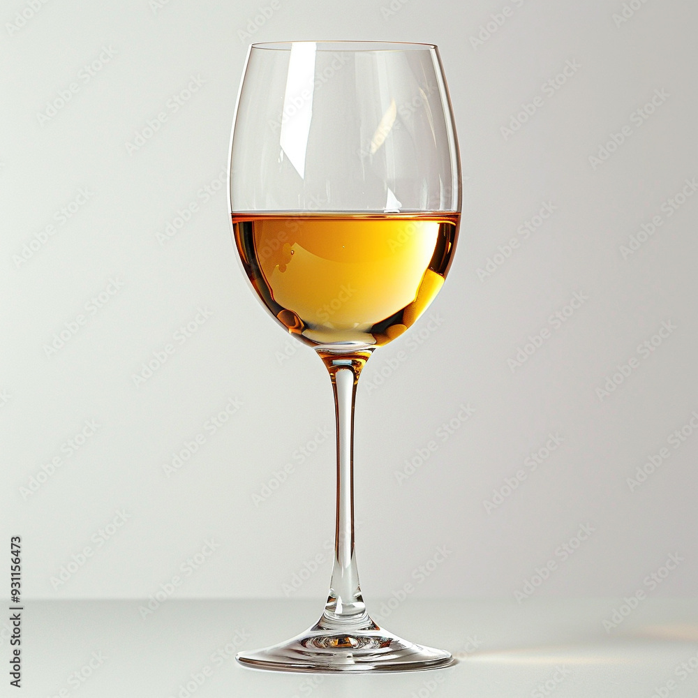 Delicate Crisp Glass Stemme Into Poured White Wine Donzb Delicate Crisp Glass Stemme Into Poured White Wine Donzb