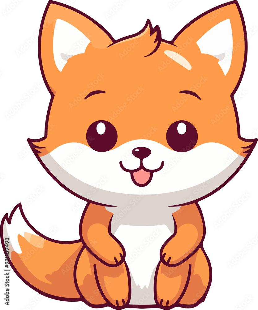 Cute Fox clipart desing illustration Cute Fox clipart desing illustration
