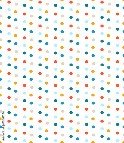 Wallpaper Mural seamless polka dots pattern Torontodigital.ca