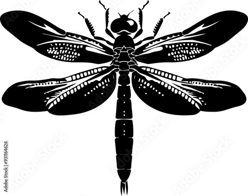 Dragonfly clipart desing illustration