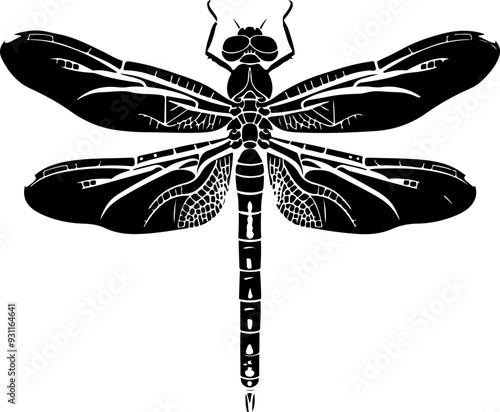 Dragonfly clipart desing illustration