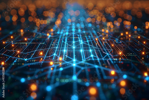 Advanced Monitoring Renewable Energy Grids in Sleek High Tech Visualization