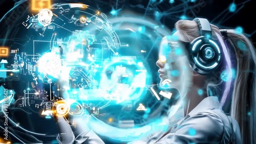 Concept of futuristic technology