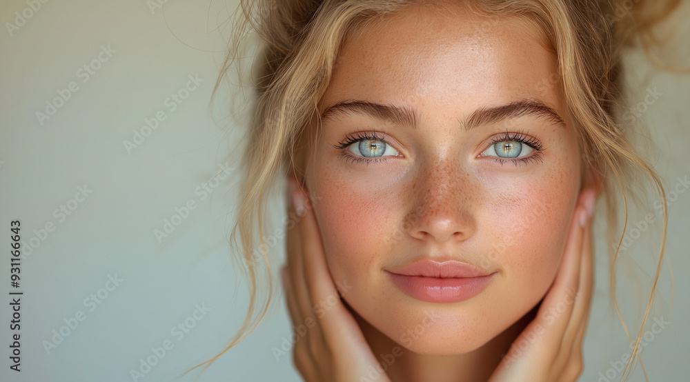 Portrait of a beautiful girl, close-up, created using Generative AI technology Portrait of a beautiful girl, close-up, created using Generative AI technology