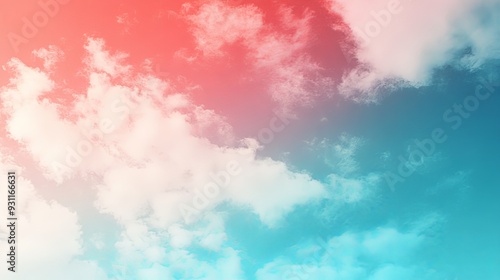 Gradient diffuse background illustration featuring coral and turquoise hues with subtle color differences, high-resolution 8k graphic art.